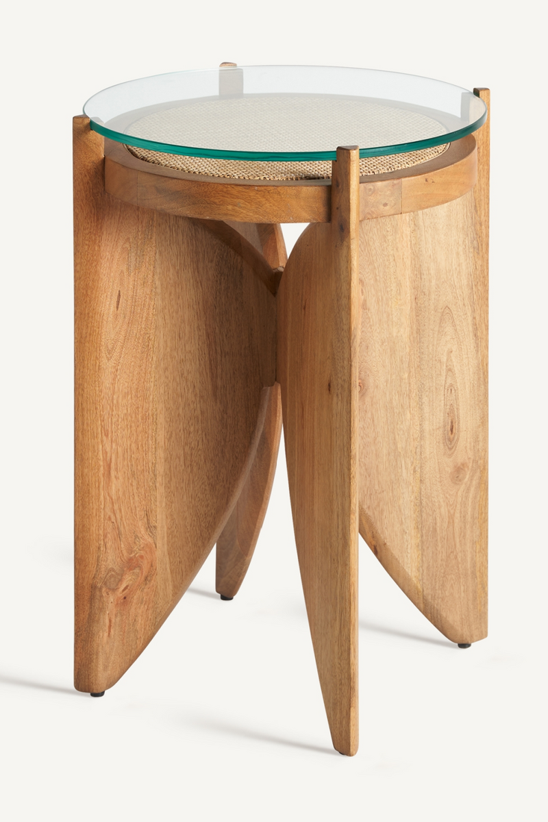 Rattan Accent Side Table | Vical Home Riesa | Woodfurniture.com