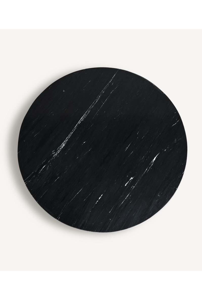 Round Black Marble Coffee Table | Vical Home Zerbst | Woodfurniture.com