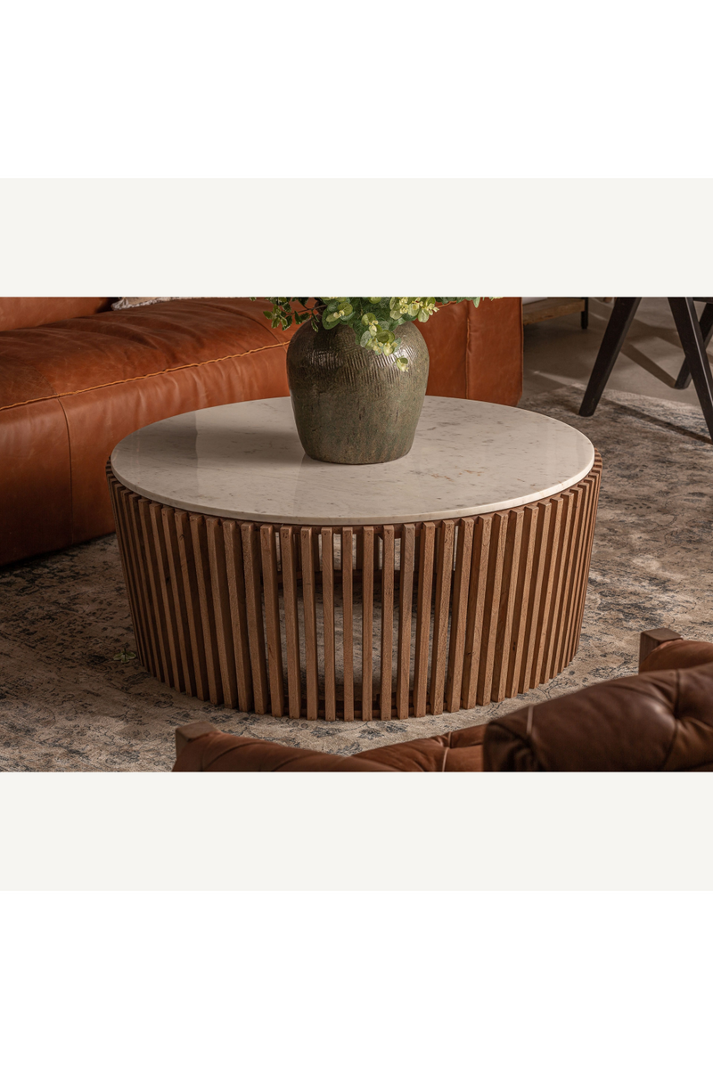 Slatted Acacia Coffee Table | Vical Home Goms | Woodfurniture.com