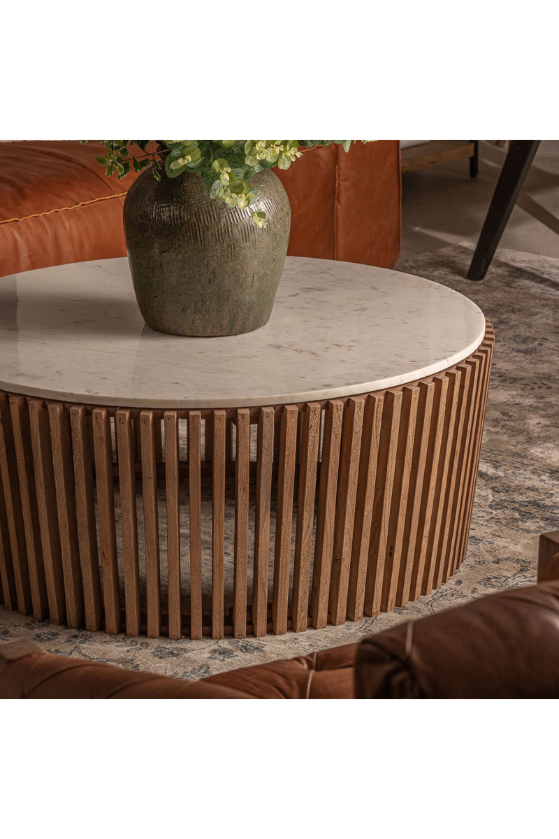 Slatted Acacia Coffee Table | Vical Home Goms | Woodfurniture.com