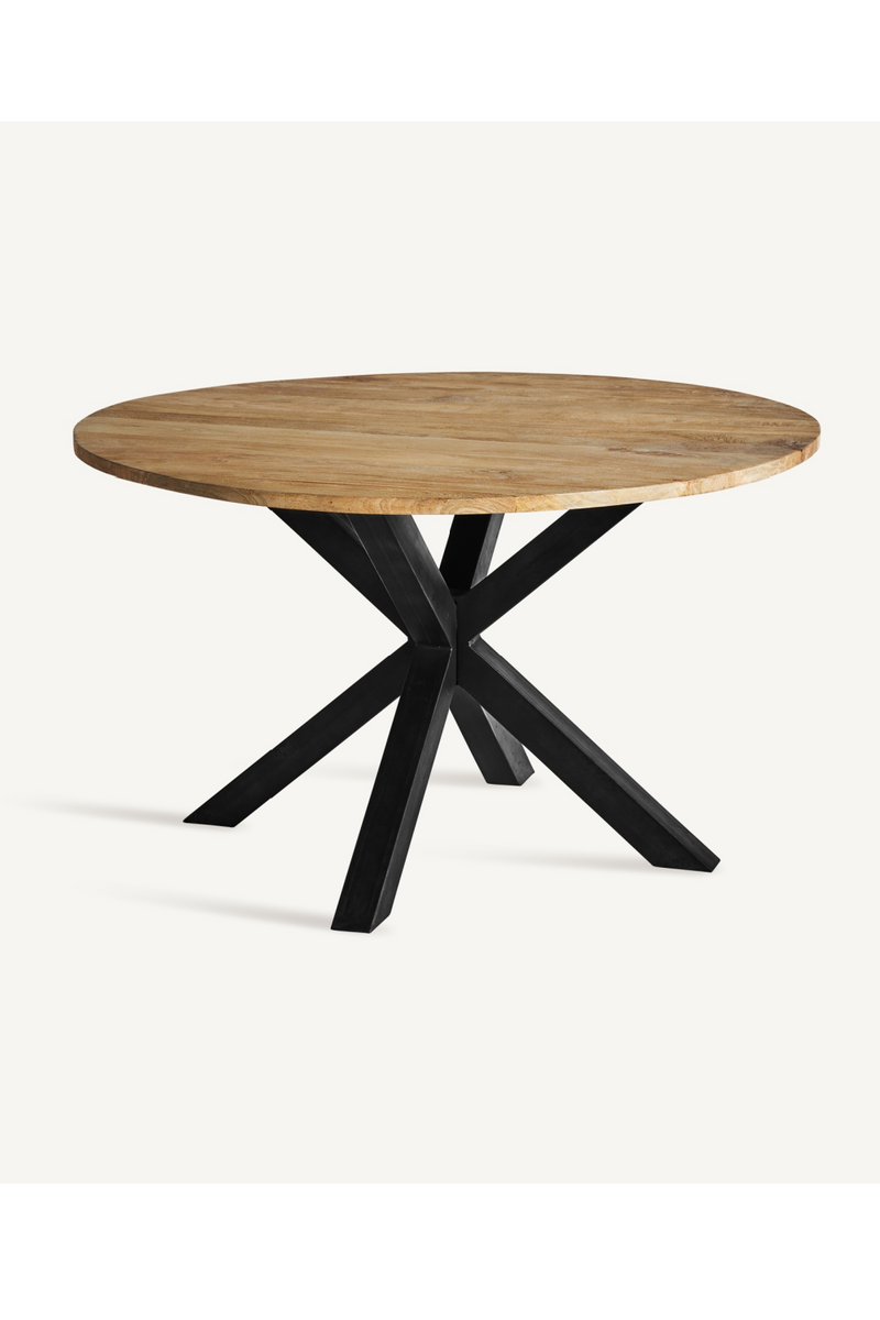 Mango Wood Round Dining Table | Vical Home Viborg | Woodfurniture.com