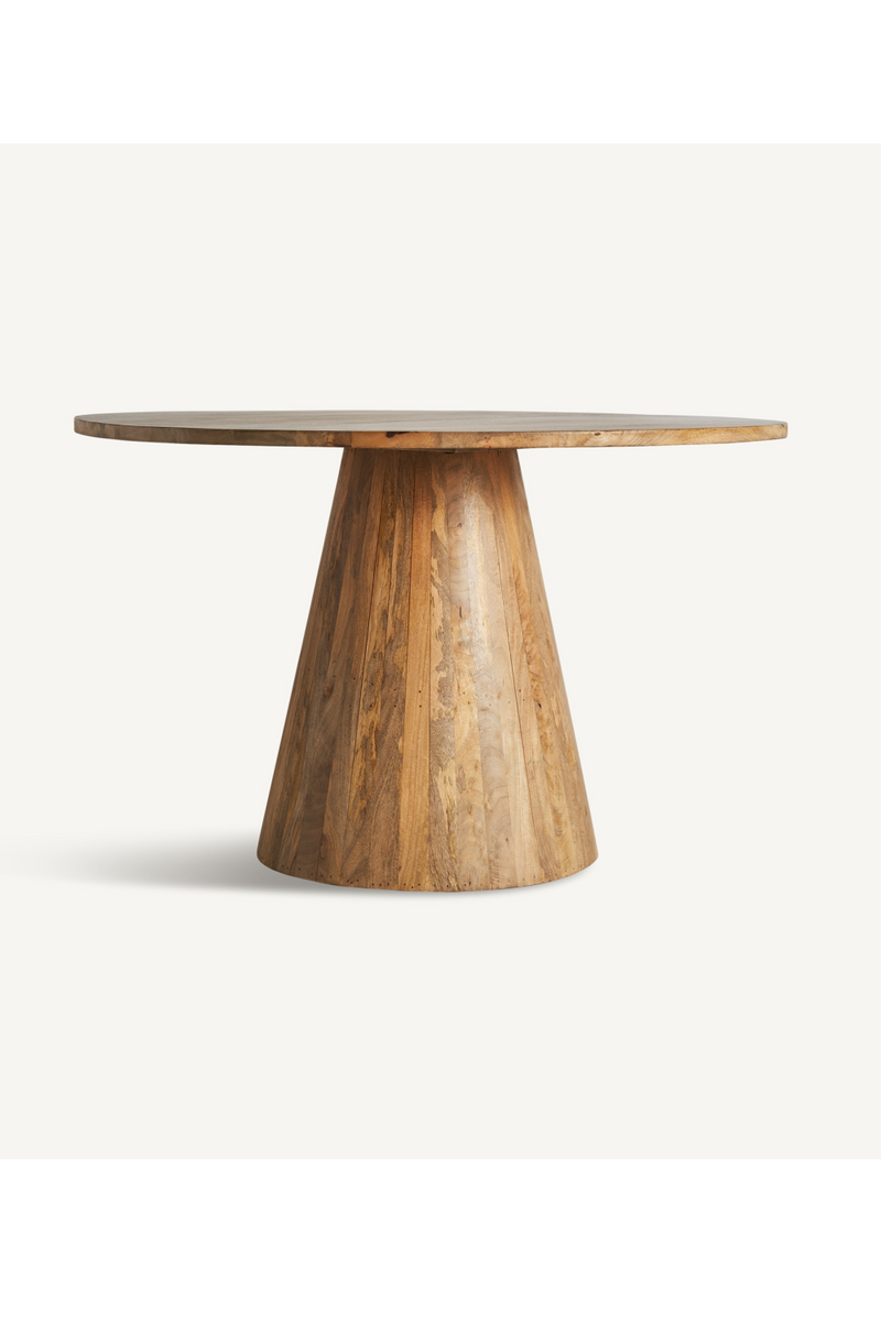 Natural Mango Round Dining Table | Vical Home Mersch | Woodfurniture.com