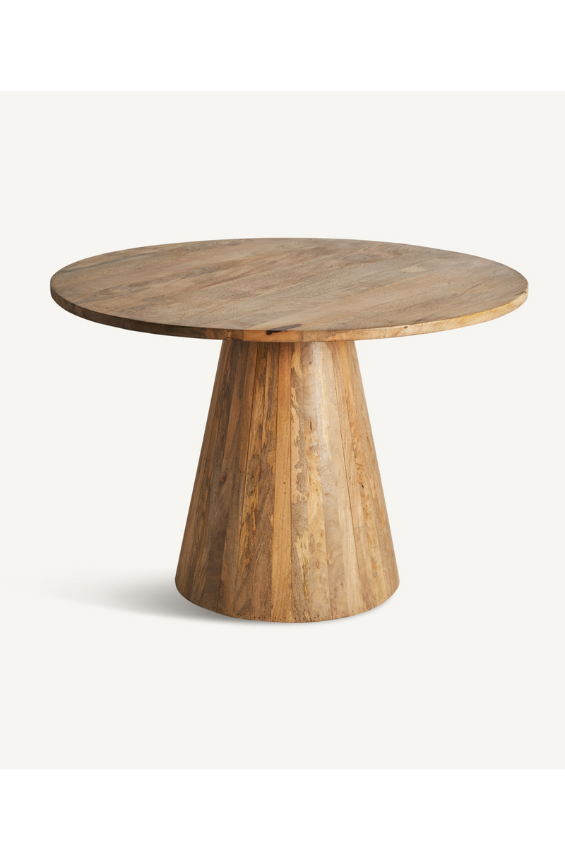 Natural Mango Round Dining Table | Vical Home Mersch | Woodfurniture.com