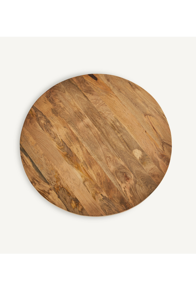 Natural Mango Round Dining Table | Vical Home Mersch | Woodfurniture.com