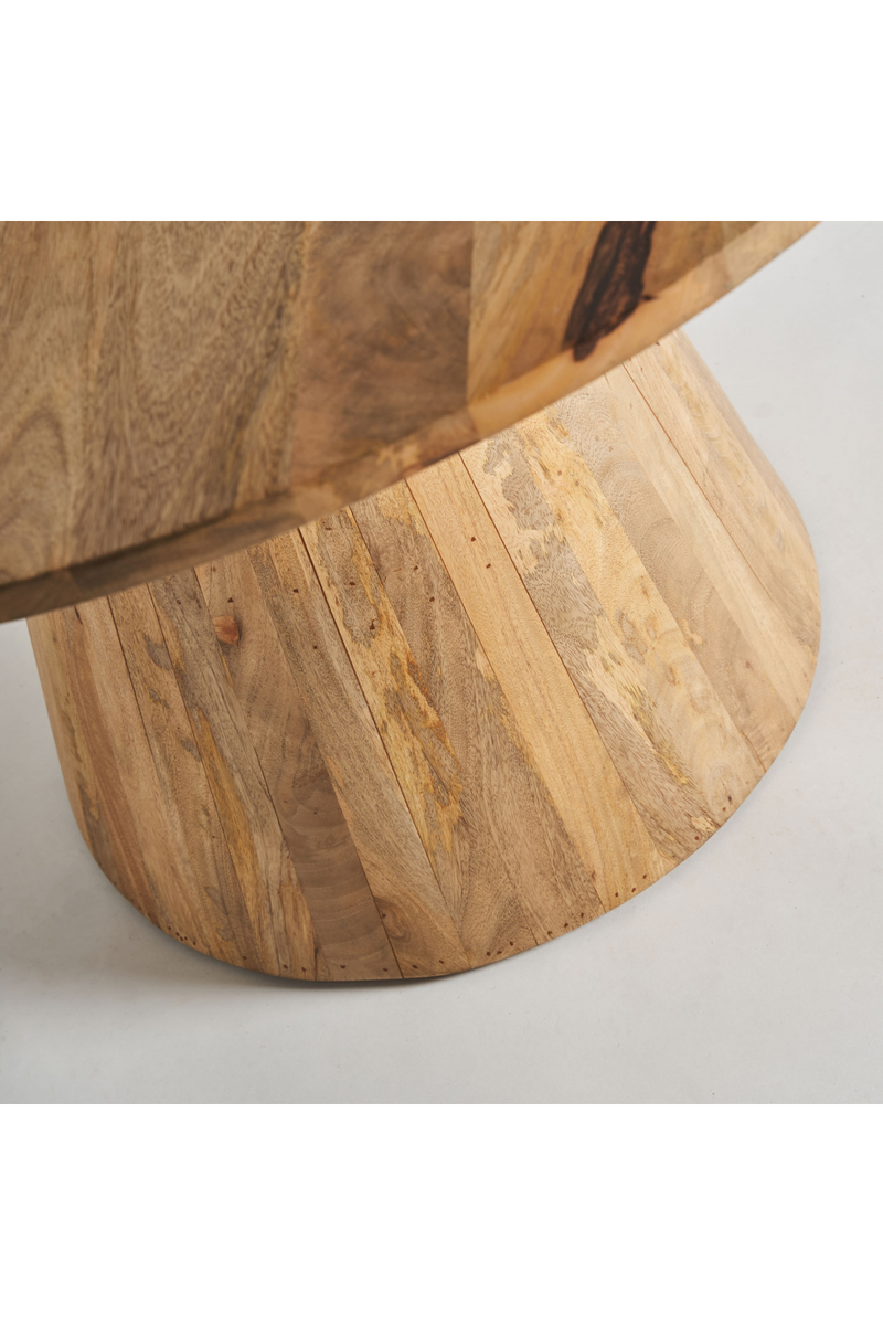 Natural Mango Round Dining Table | Vical Home Mersch | Woodfurniture.com