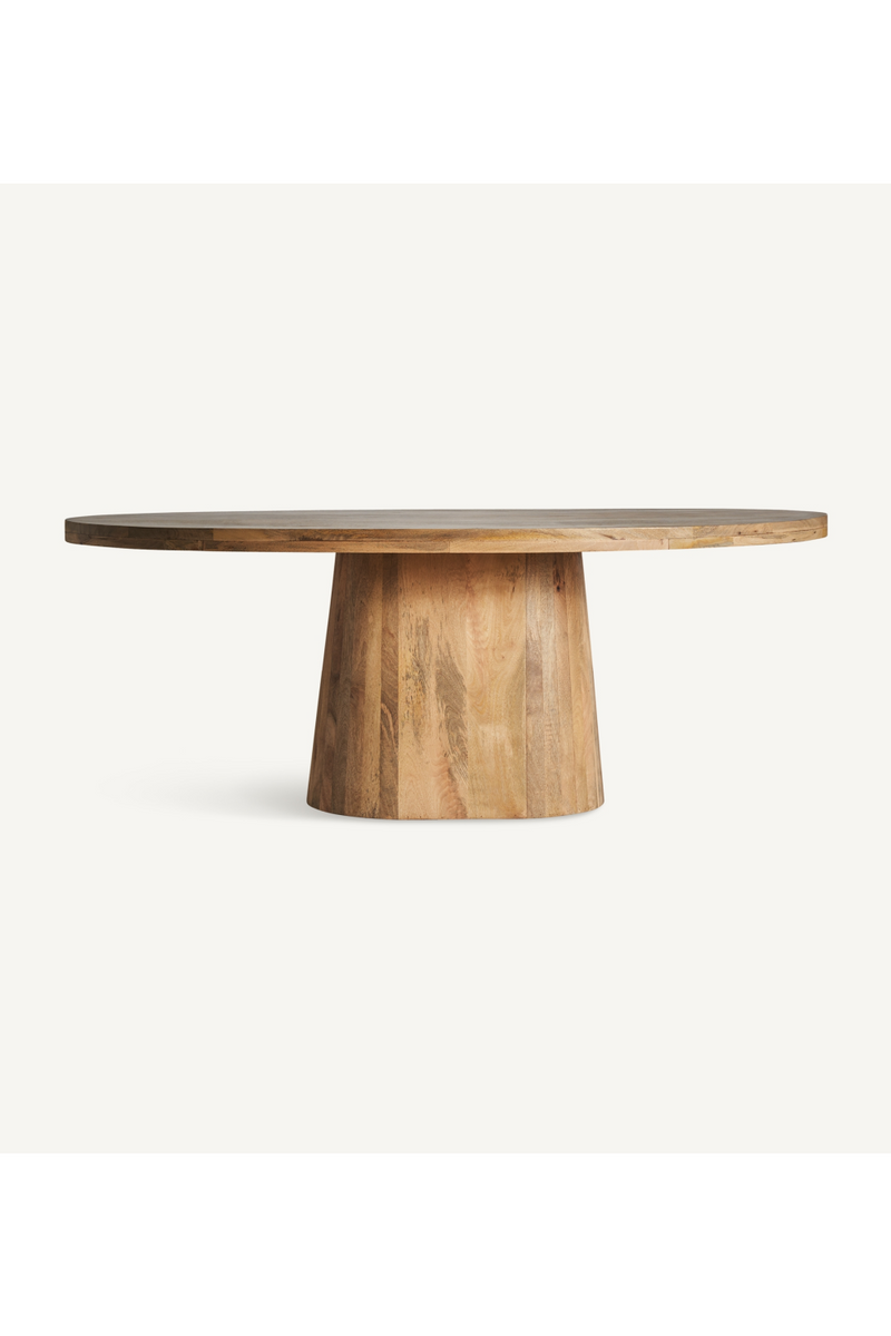 Mango Wood Oval Dining Table | Vical Home Mersch | Woodfurniture.com