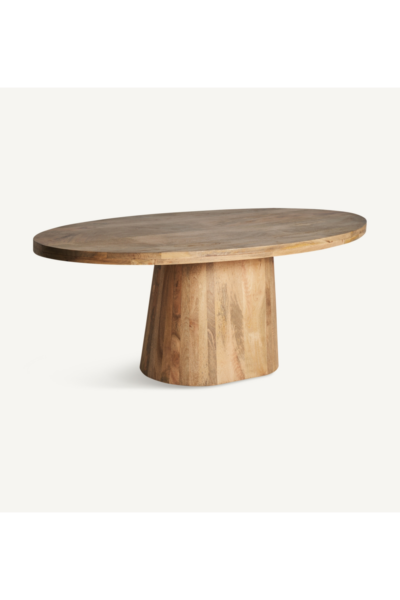 Mango Wood Oval Dining Table | Vical Home Mersch | Woodfurniture.com