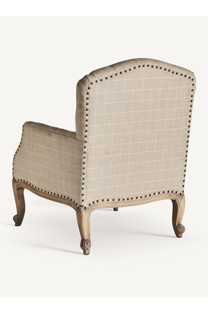 Beige Tufted Armchair | Vical Home Morbier | Woodfurniture.com