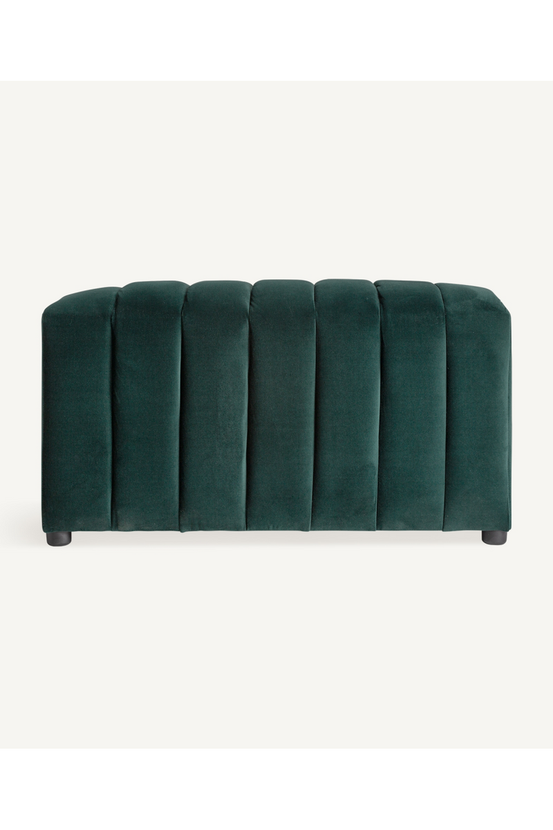 Velvet Channeled Ottoman | Vical Home Marsa | Woodfurniture.com