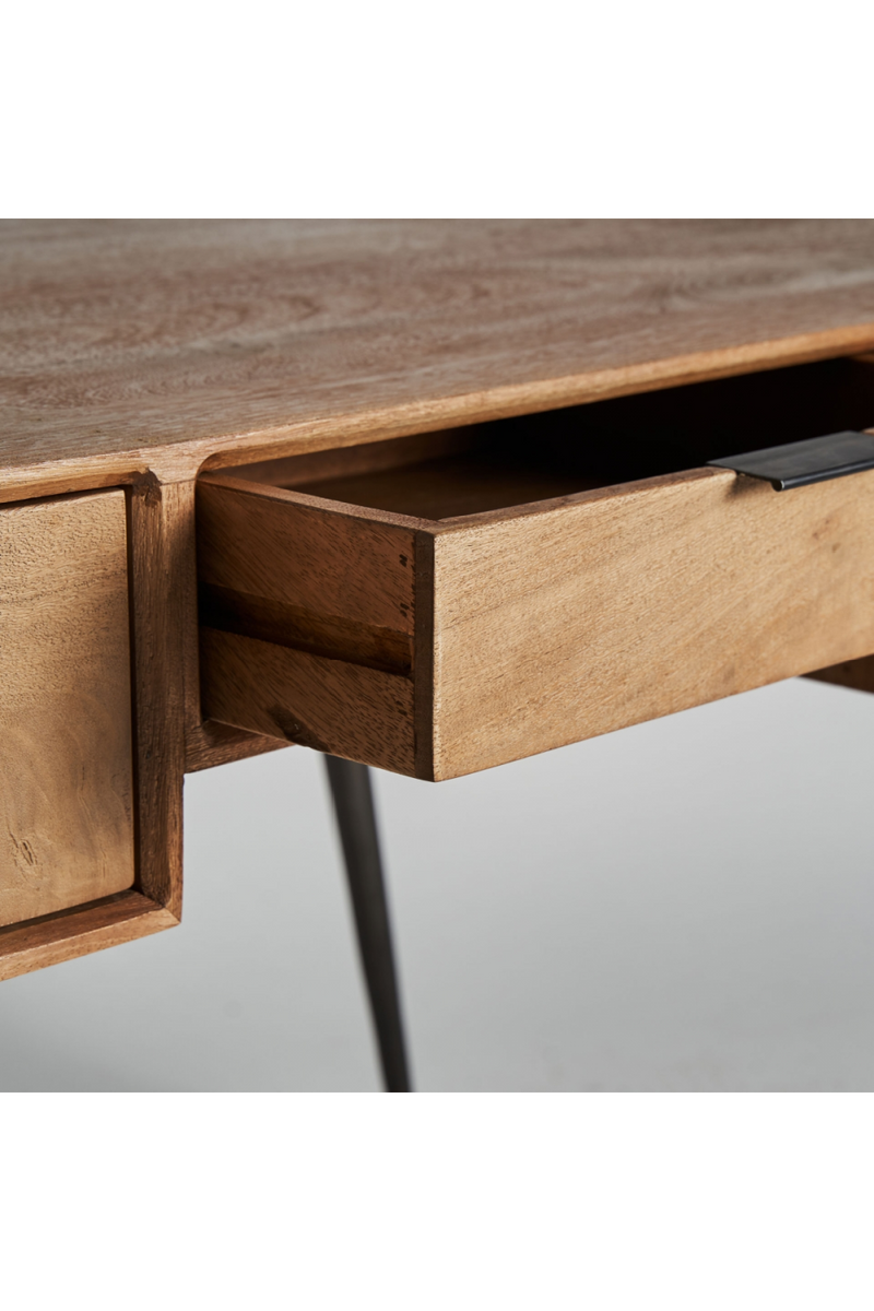 Mango Wood 3-Drawer Desk | Vical Home Sered | Woodfurniture.com