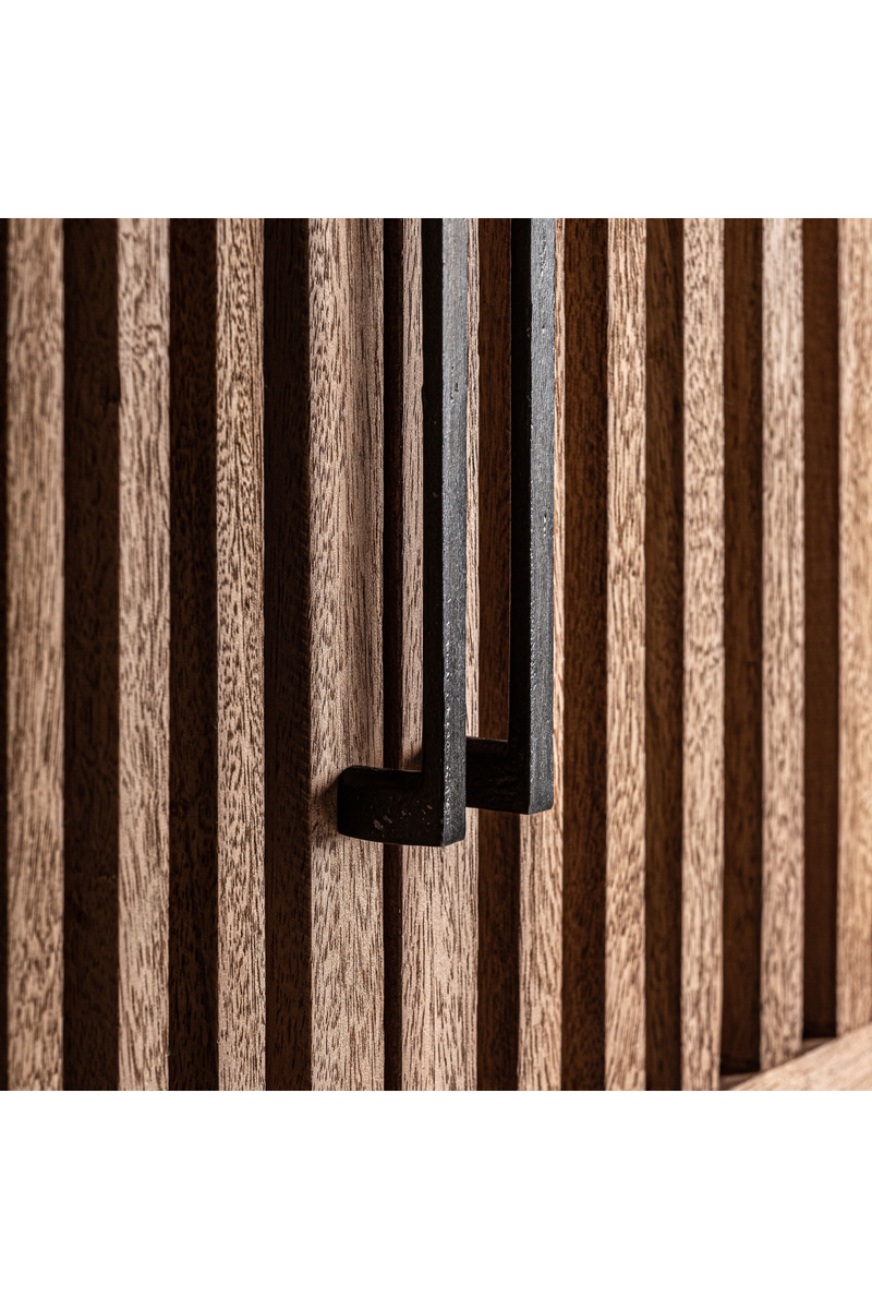 Slatted Mango Wood Cabinet | Vical Home Gaffney | Woodfurniture.com