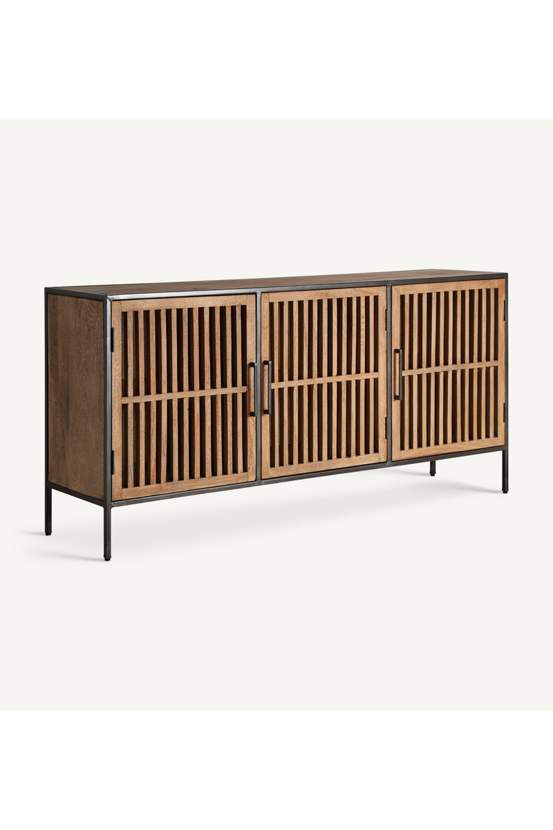 Mango Wood Slatted Sideboard | Vical Home Gaffney | Woodfurniture.com