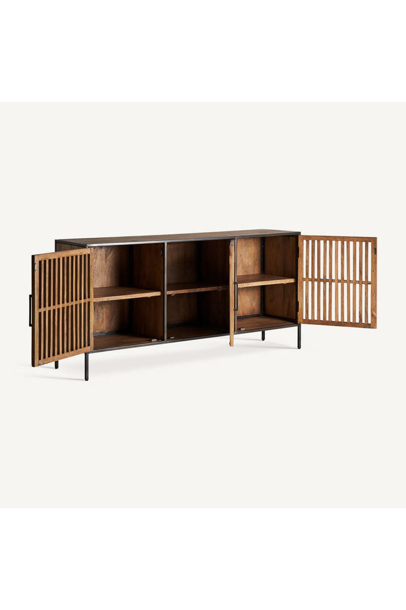 Mango Wood Slatted Sideboard | Vical Home Gaffney | Woodfurniture.com