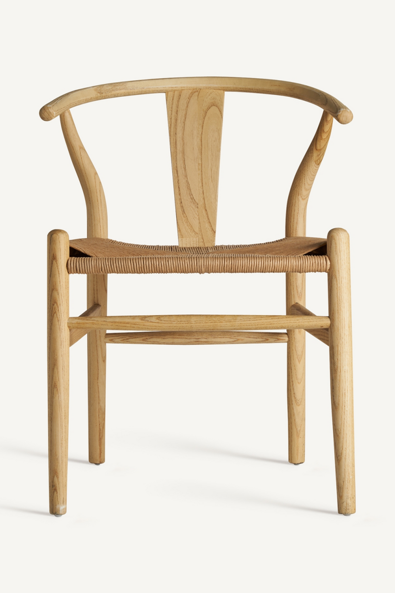 Rope Seat Dining Chair (2) | Vical Home Wishbone | Woodfurniture.com