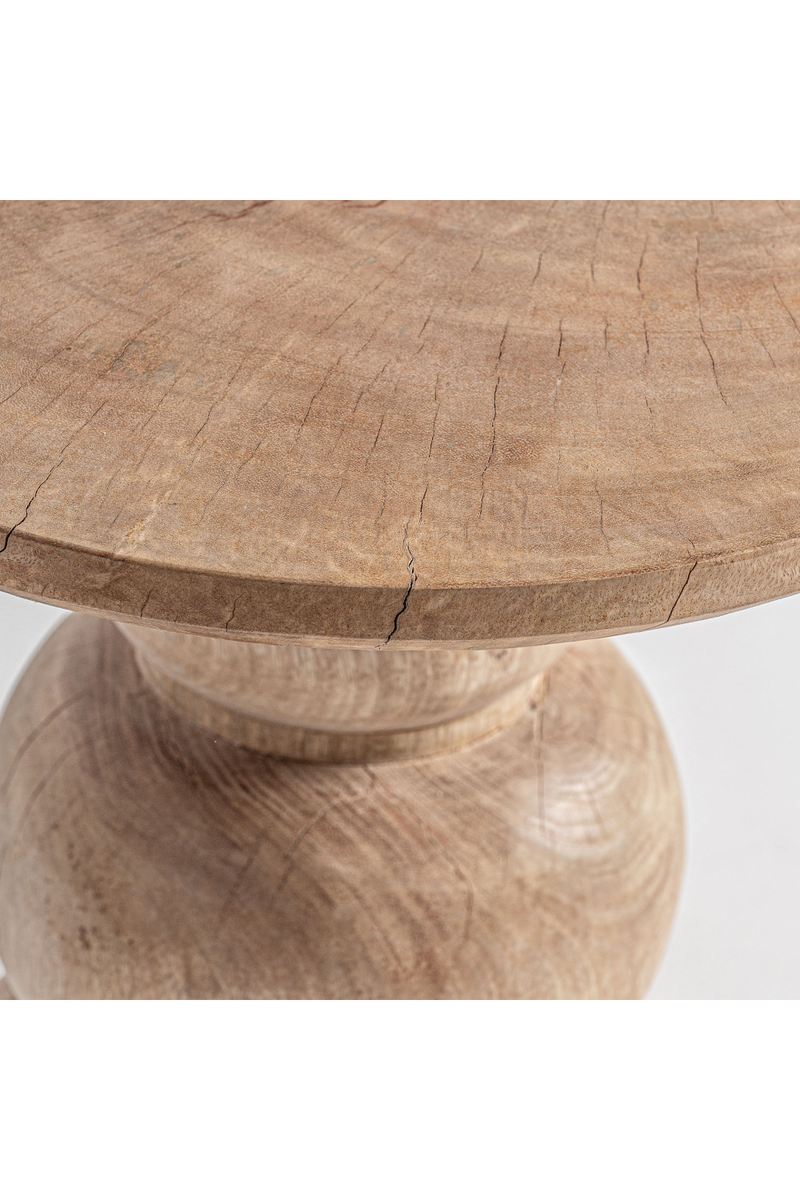 Mango Wood Round Side Table | Vical Home Rimini | Woodfurniture.com