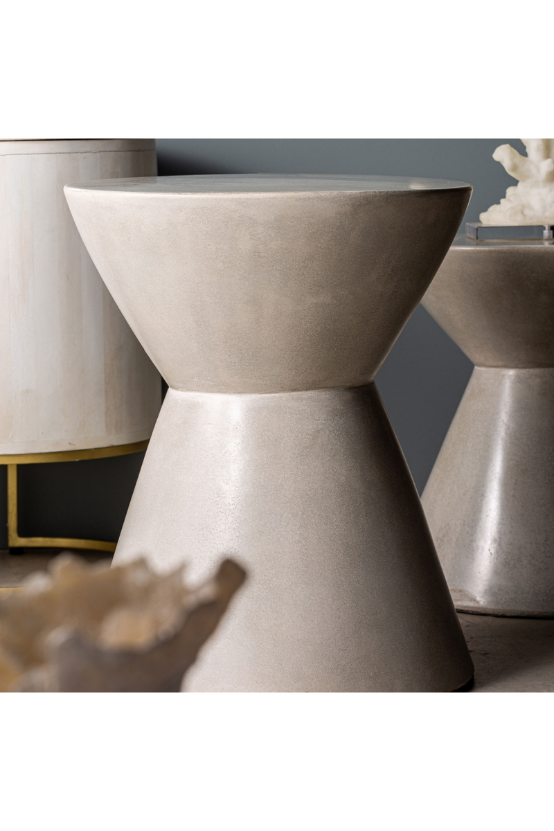 Cement Cone-Shaped Side Table | Vical Home Telfs | Oroatrade.com