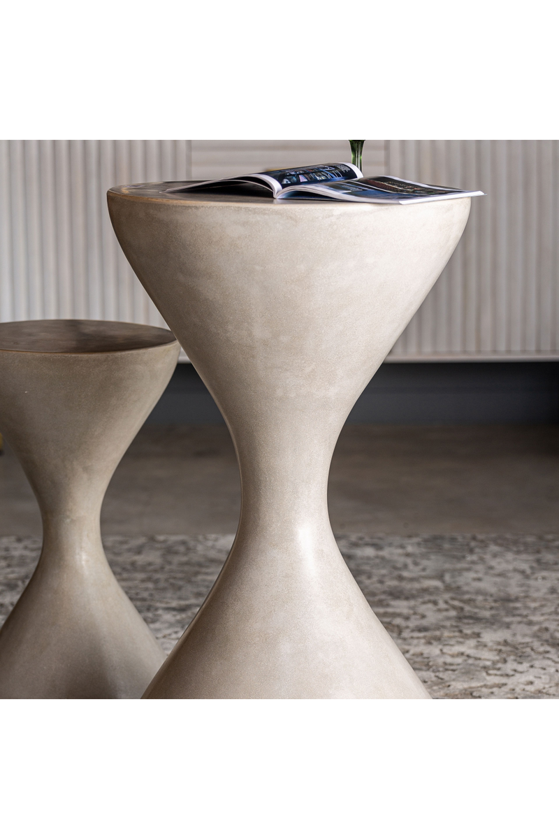 Cement Hourglass Bar Table | Vical Home Telfs | Woodfurniture.com