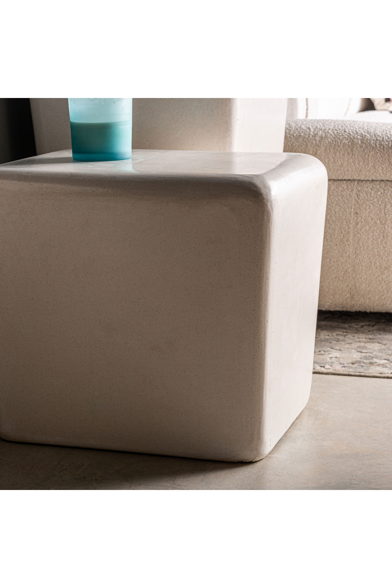 White Stone Side Table | Vical Home Vasto | Woodfurniture.com