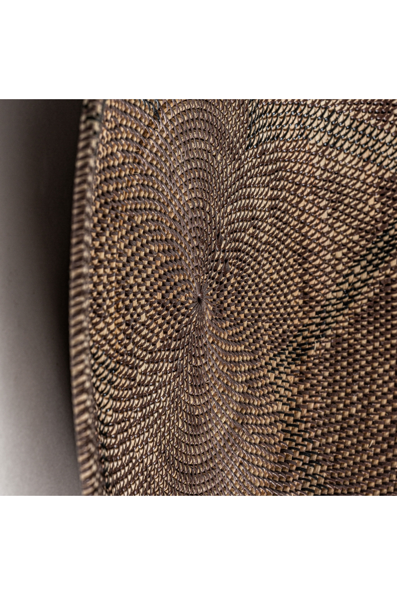 Brown Rattan Round Wall Decor | Vical Home Zirba | Woodfurniture.com