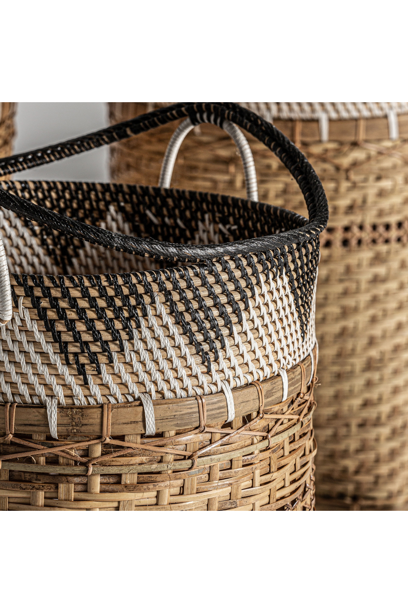 Rattan Stackable Baskets (3) | Vical Home Zirba | Woodfurniture.com