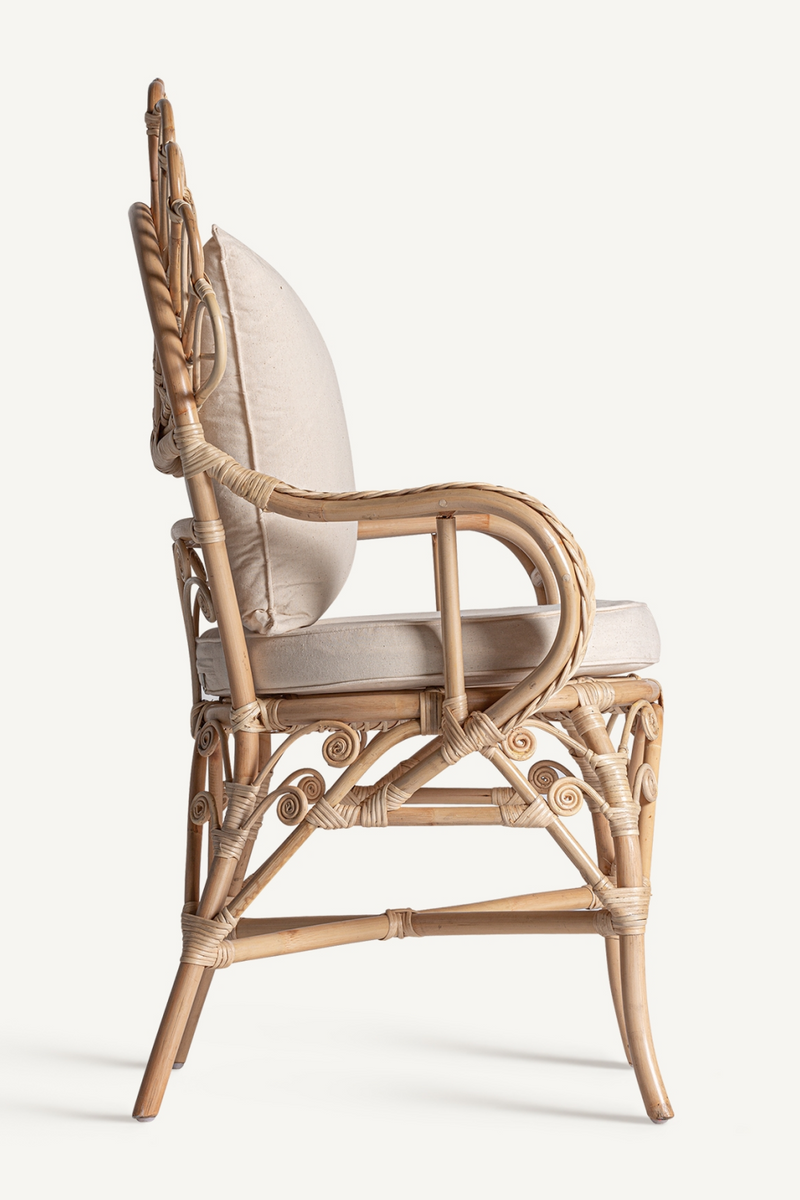 Natural Rattan Statement Armchair | Vical Home Nulvi | Woodfurniture.com