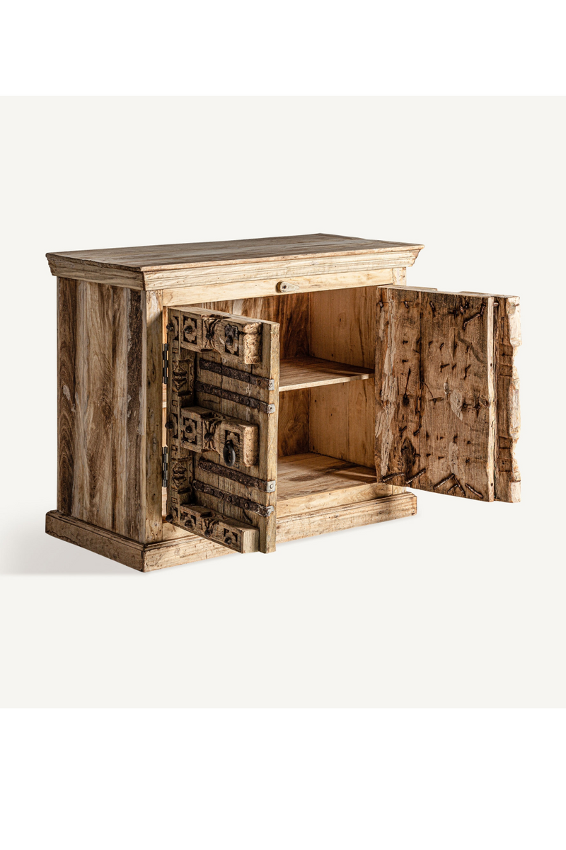 Carved Distressed Wooden Sideboard | Vical Home Phalodi | Oroatrade.com