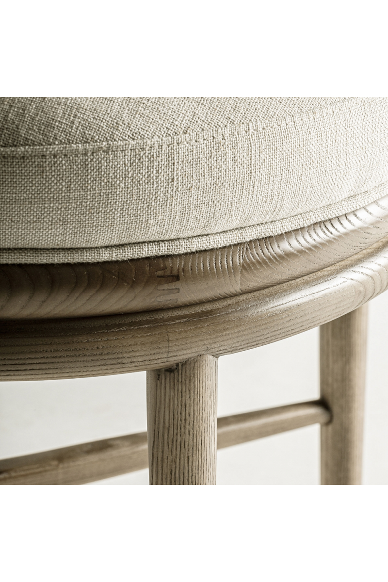 Curved Oak Padded Dining Chair | Vical Home Varaire | Woodfurniture.com