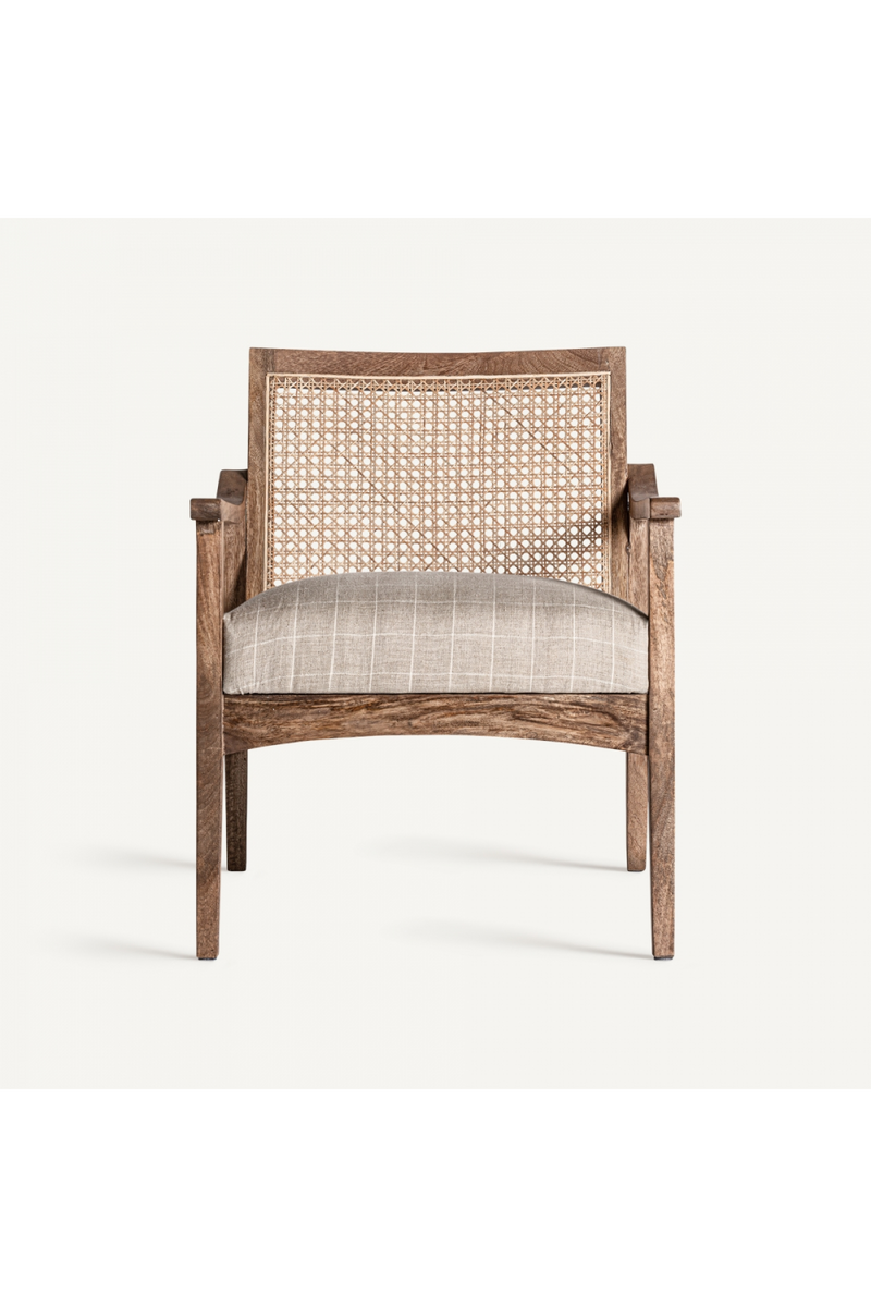 Rattan Cane Back Armchair | Vical Home Valhey | Woodfurniture.com