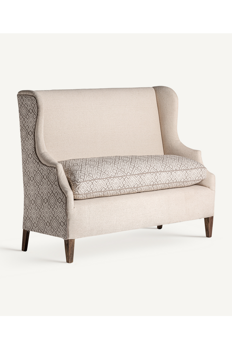 Patterned Beige Bar Sofa | Vical Home Mutzig | Woodfurniture.com