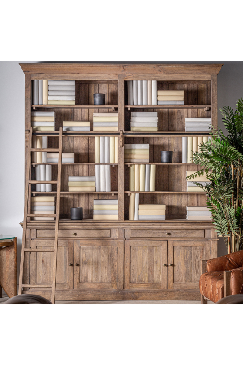 Aged Mango Wood Bookcase | Vical Home Mandern | Oroatrade.com