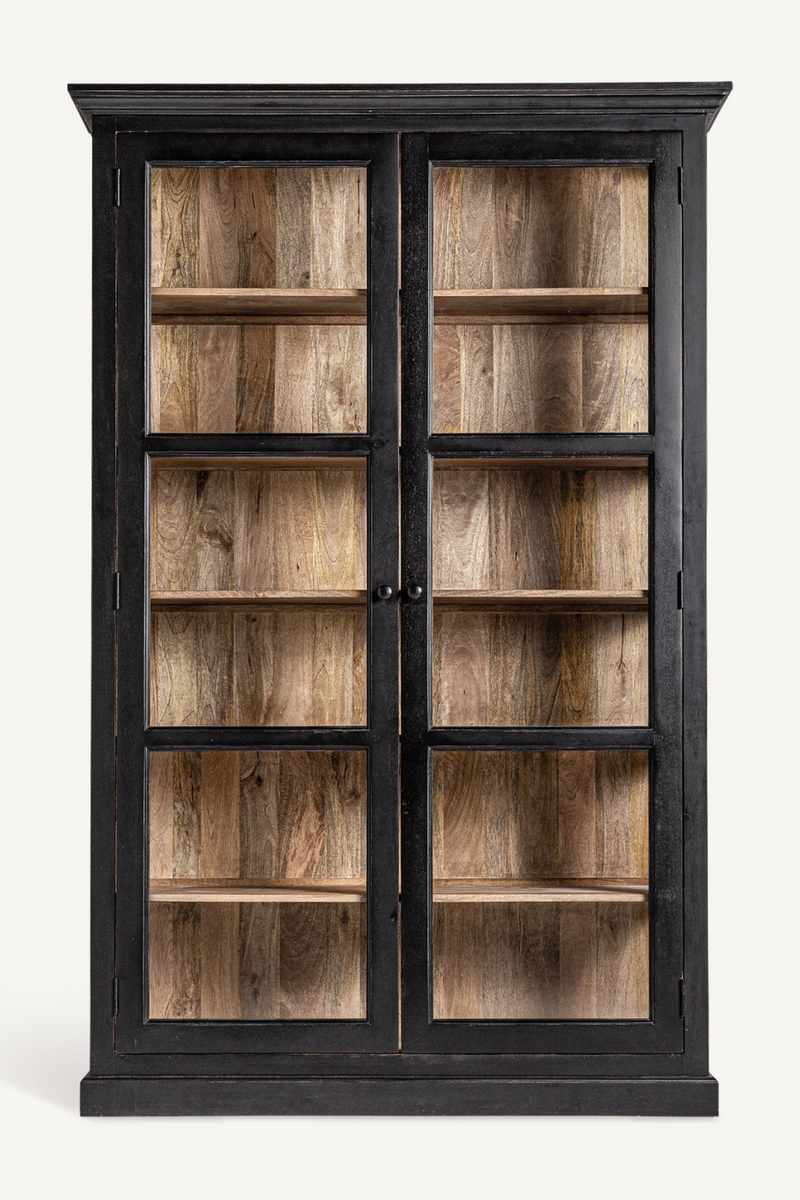 Black Mango Wood Display Cabinet | Vical Home Bavay | Oroatrade.com