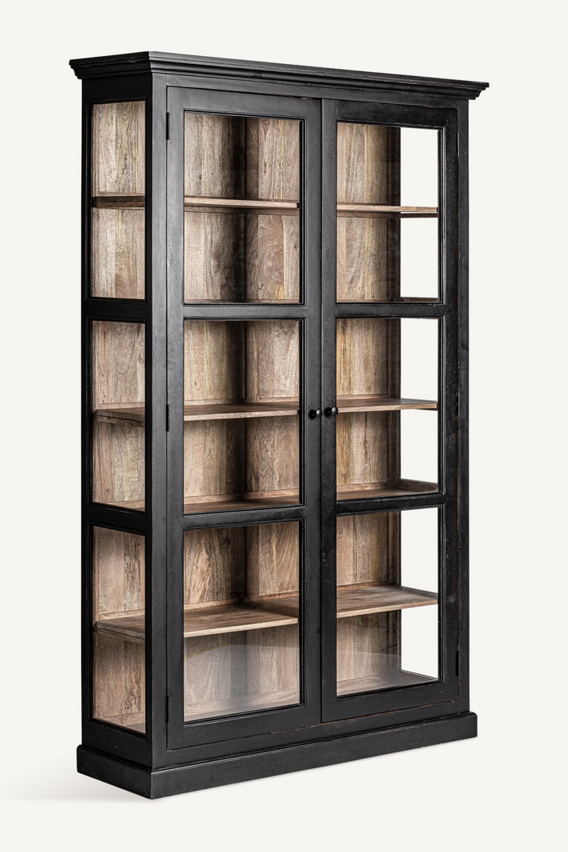 Black Mango Wood Display Cabinet | Vical Home Bavay | Oroatrade.com