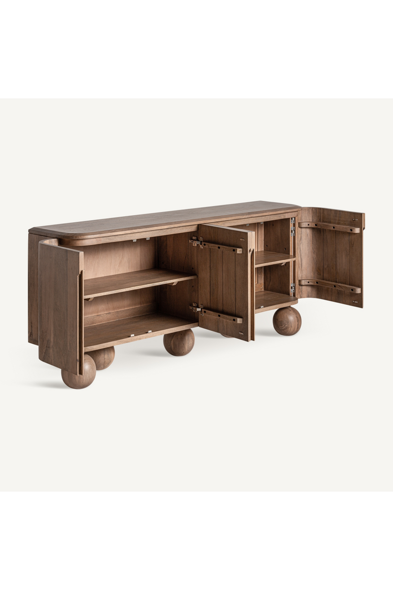 Sphere-Legged Wooden Sideboard | Vical Home Bocksberg | Woodfurniture.com