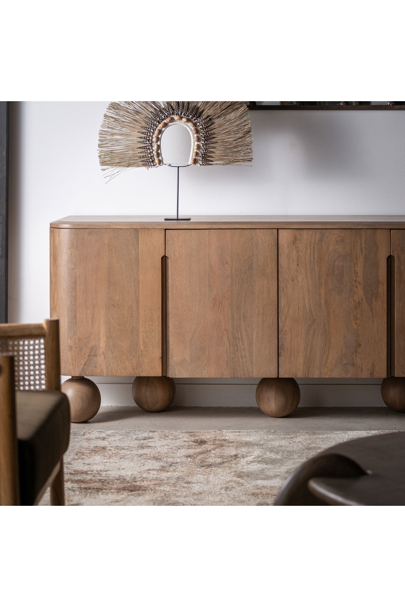 Sphere-Legged Wooden Sideboard | Vical Home Bocksberg | Oroatrade.com