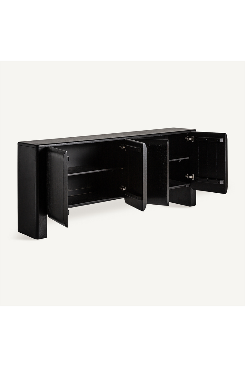 Black Carved Mango Sideboard | Vical Home Kordel | Woodfurniture.com