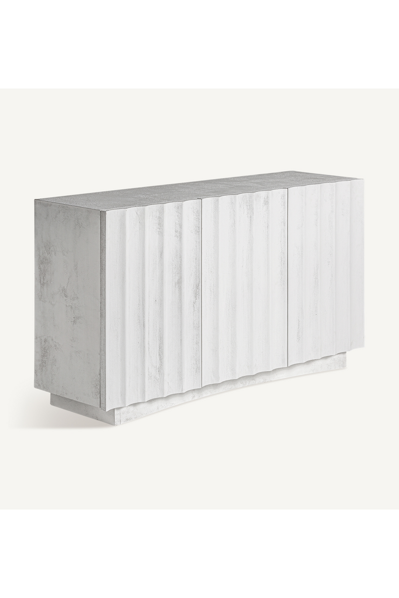 White Cement 3-Door Sideboard | Vical Home Mulcey | Oroatrade.com