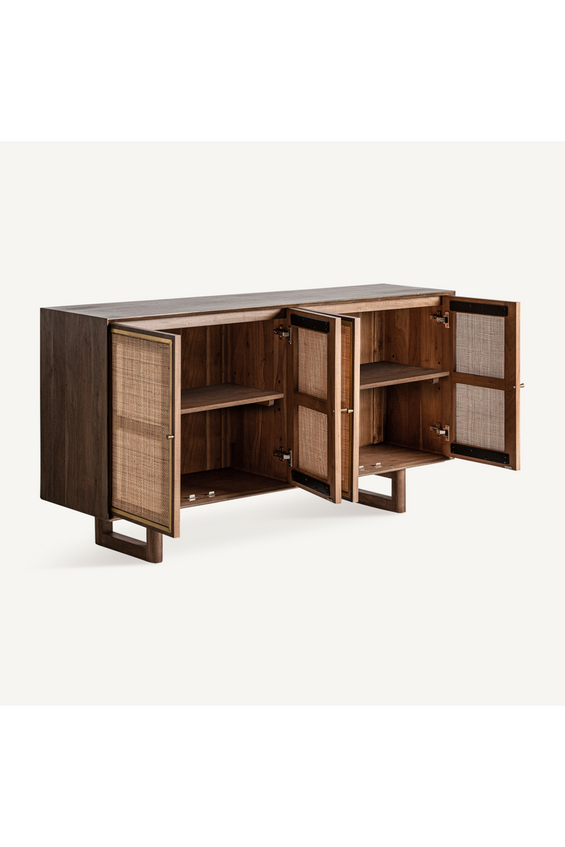 Rattan 4-Door Sideboard | Vical Home Gondorf | Woodfurniture.com