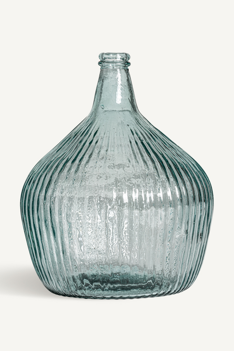 Ridged Glass Vase | Vical Home Sumaya | Woodfurniture.com