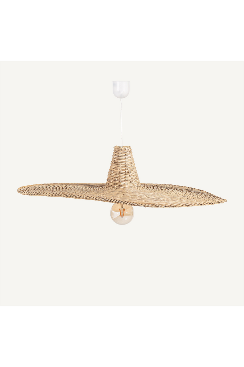 Rattan Hat Hanging Lamp M | Vical Home Uxmal | Woodfurniture.com