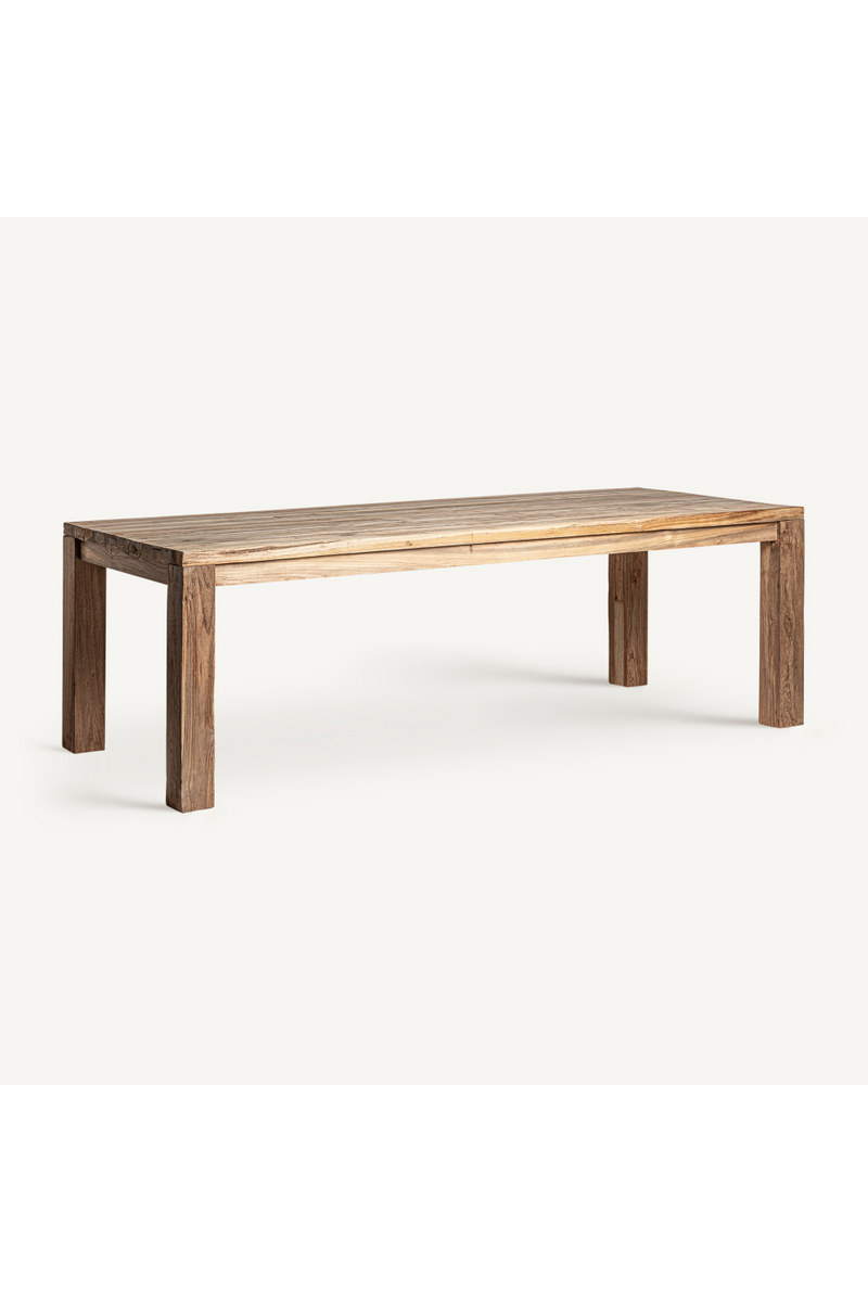 Teak Rectangular Dining Table | Vical Home Lux | Woodfurniture.com