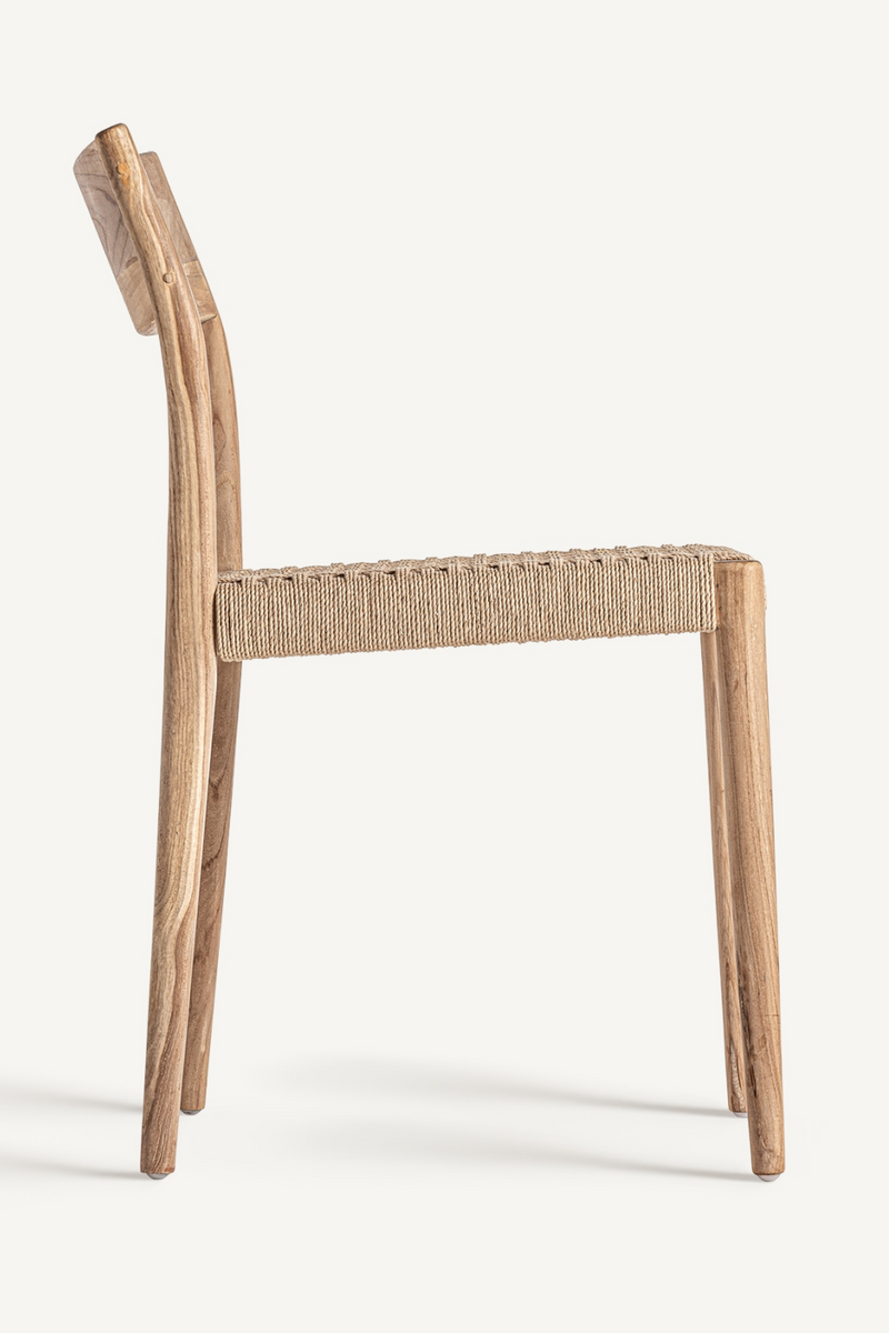 Natural Fiber Dining Chair (2) | Vical Home Caen | Woodfurniture.com