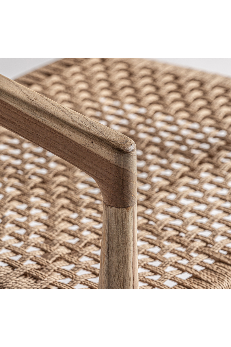 Natural Fiber Seat Armchair | Vical Home Caen | Woodfurniture.com