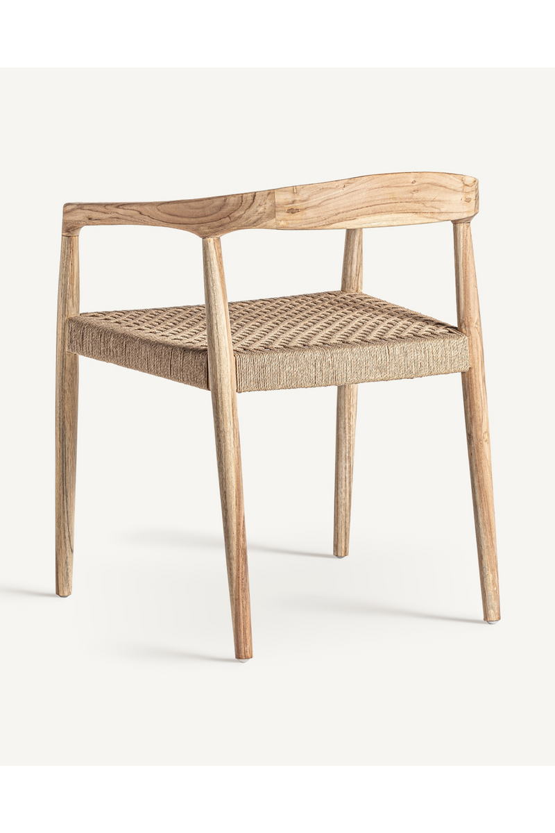 Natural Fiber Seat Armchair | Vical Home Caen | Woodfurniture.com