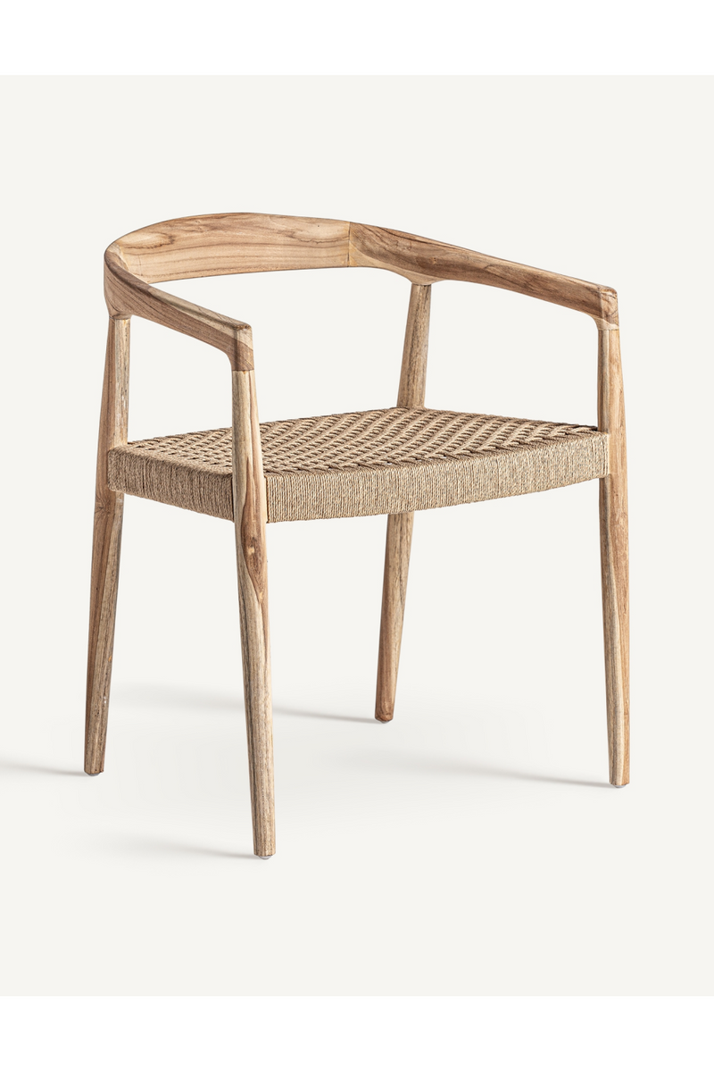 Natural Fiber Seat Armchair | Vical Home Caen | Woodfurniture.com