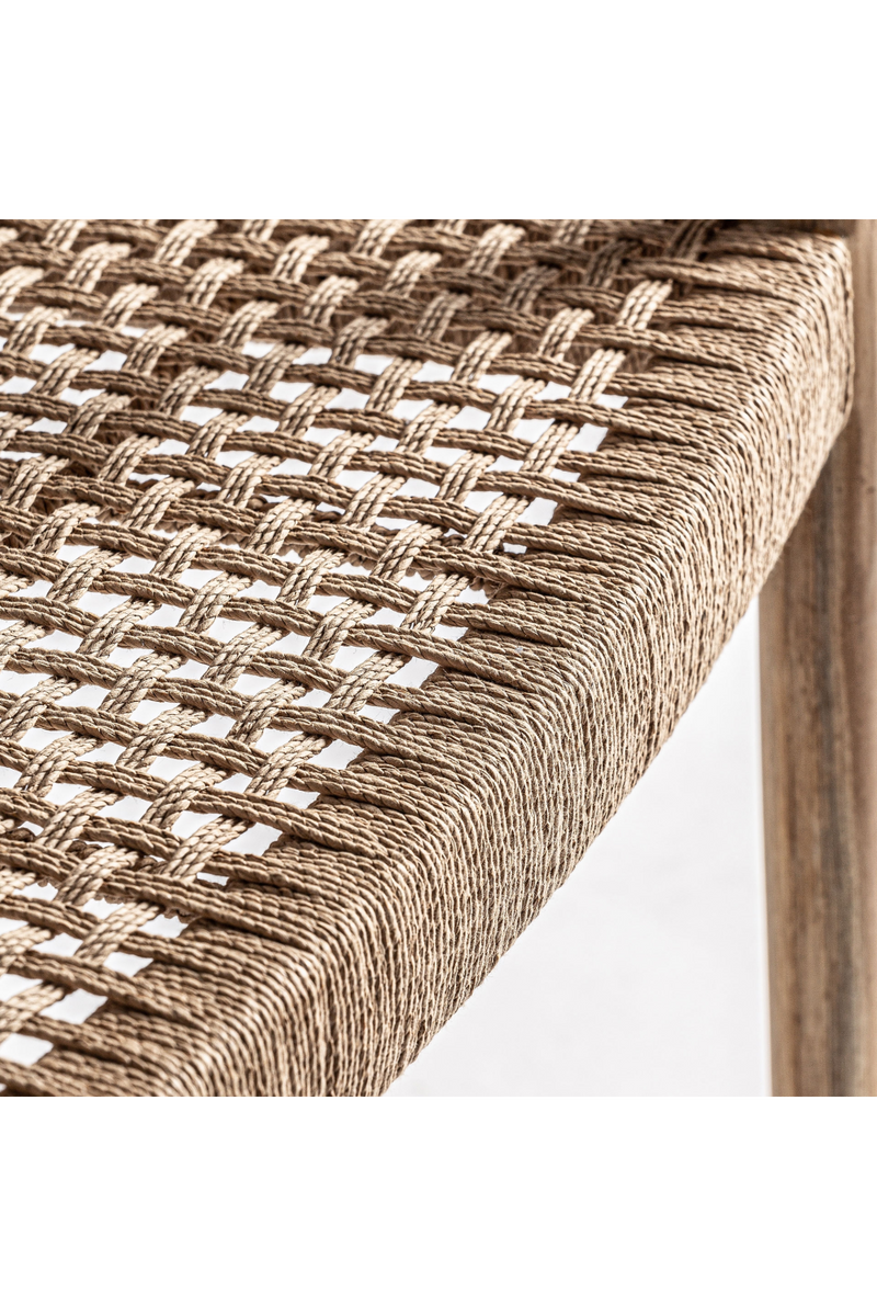 Natural Fiber Seat Armchair | Vical Home Caen | Woodfurniture.com