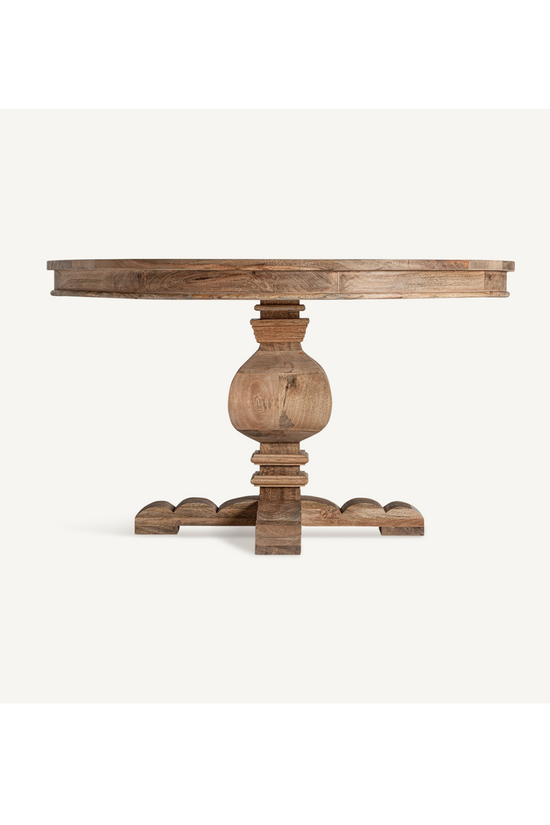 Natural Wooden Monopod Dining Table | Vical Home Kehrig | Woodfurniture.com