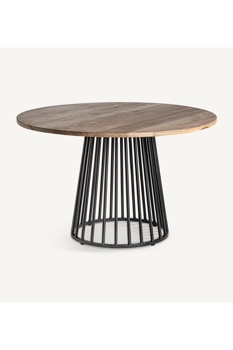 Iron Base Round Dining Table | Vical Home Weyer | Woodfurniture.com