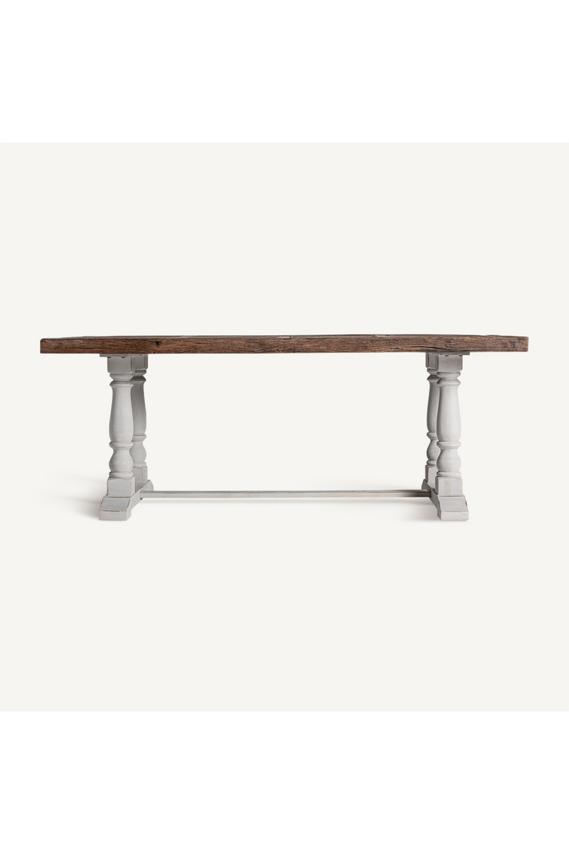 Wooden White Base Dining Table | Vical Home Cirella | Woodfurniture.com