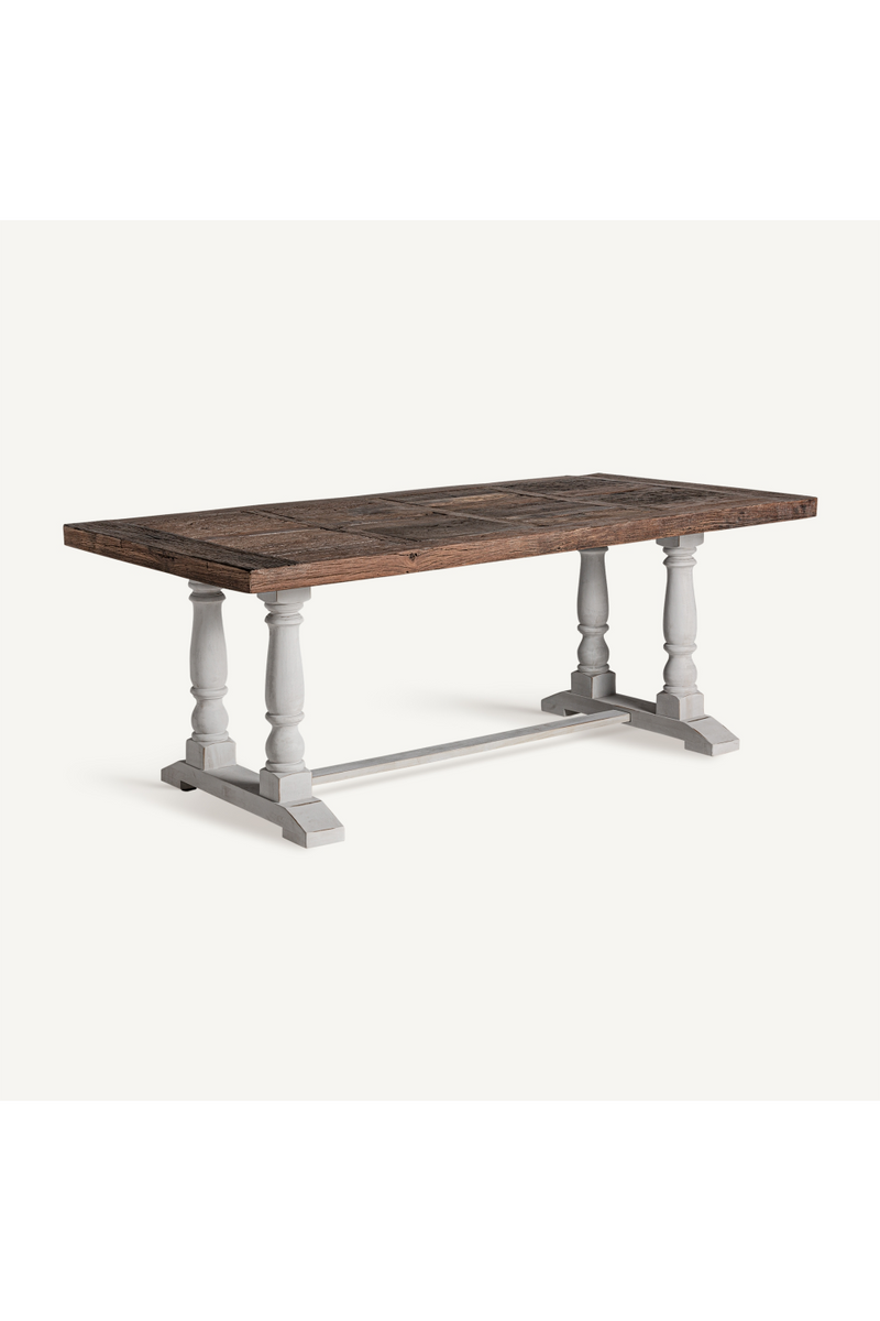 Wooden White Base Dining Table | Vical Home Cirella | Woodfurniture.com