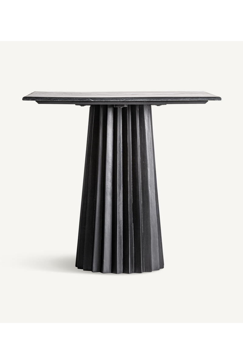 Fluted Base Wooden Bar Table | Vical Home Plisse | Woodfurniture.com